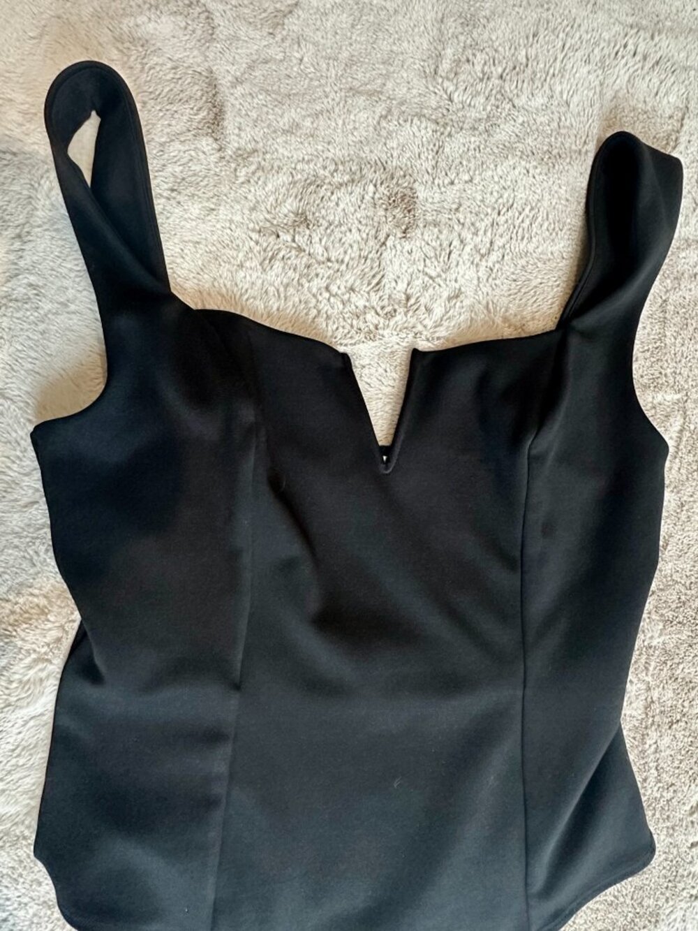 ASTR The Label Structured Black Bodysuit